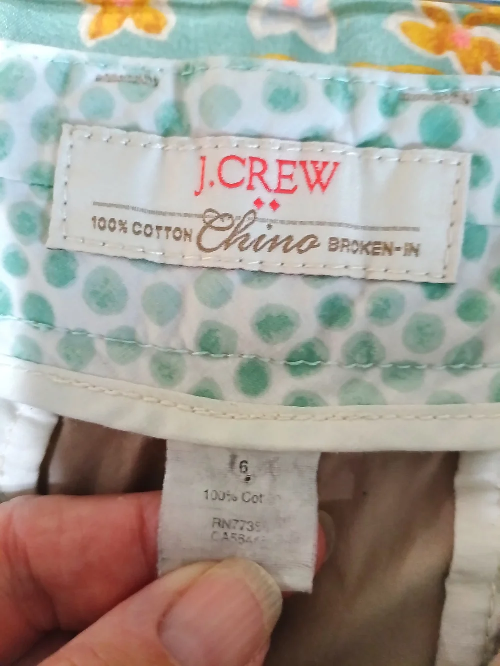 J. Crew Women's Blush Cotton Chino Bermuda Shorts